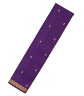 Purple Handloom Kanchipuram Silk Dhavani (Silk Shawl) With Buttas-DHA1003