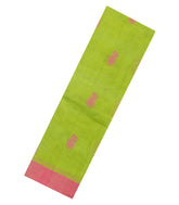 Light Green Handloom Rasipuram Cotton Saree With Floral Buttas-RA2415