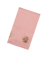 Baby Pink Woven Art Tussar Saree With Printed & Embroidered Floral Motifs-BL4724