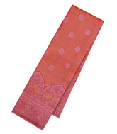 Red Handloom Kanchipuram Silk Saree With Floral Motifs-KA15085