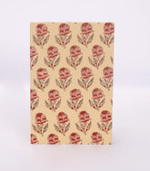 Sandal 9 X 6 Inch Bagru Dabu Block Printed 96 Page Handmade Notebook-ACS1011