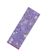 Lavender Printed Pure Satin Silk Saree With Floral Motifs-PS0943