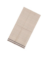 Taupe Woven Tussar Silk Saree With Dotted Stripes-TU3483