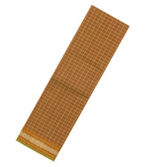 Beige Handloom Kanchi Cotton Saree With Checks-KC1624