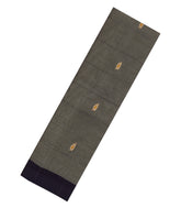 Dark Grey Woven Rasipuram Cotton Sari With Buttas-RA2614