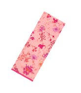 Light Peach Printed Crepe Silk Saree With Floral Motifs-PS0900