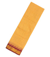Sandal Woven Chirala Cotton Saree With Stripes & Contrast Border-CR1347