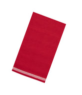Crimson Woven Bengal Cotton Saree With Floral Border-BG1873