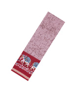 Dusty Pink Printed Synthetics Dupion Saree With Abstract Motifs-BL5201