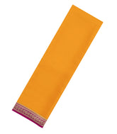 Mustard Woven Mysore Silk Saree With Contrast Zari Border-MS3316