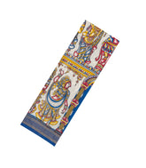Off White Printed Kalamkari Cotton Saree With Zari Border-KAL1203