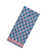 Steel Blue Printed Jaipur Cotton Saree With Floral Motifs-JC1893