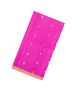 Hot Pink Handloom Soft Tussar Silk Saree With Zari Buttas-TU3798