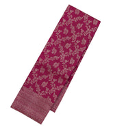 Magenta Handloom Kanchipuram Silk Saree With Floral Vine Motifs-KA14035