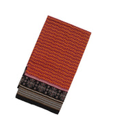 Dusty Pink Handloom Orissa Cotton Saree With Tie & Dye Chevron Motifs