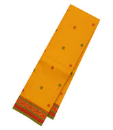 Mustard Handloom Kanchipuram Silk Saree With Thread work Buttas-KA14025