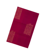 Pink Handloom Soft Silk Saree With Floral Motifs & Contrast Pallu-SO4414