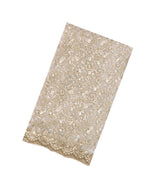 Off White Woven Blended Supernet Saree With Embroidered Floral Motifs-EN1932