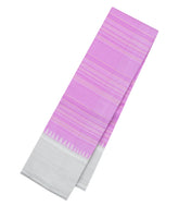 Lavender Handloom Korvai Kanchipuram Silk Saree With Grey Border-KA14712