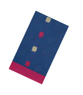 Purple Handloom Village Cotton Saree With Buttas-VC1655