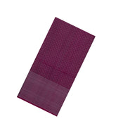 Magenta Handloom Soft Silk Saree With Floral Zari Stripes-SO4577