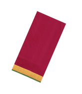 Crimson Handloom Kanchipuram 9 Yards Silk Saree With 20 Muthu Border-KA15744