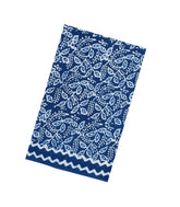 Indigo Printed Jaipur Cotton Saree With Floral Motifs-JC1597