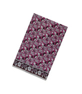 Magenta Woven Kalamkari Cotton Saree With Pritned Floral Motifs-KAL1152