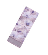 Lavender Printed Synthetic Linen Saree With Floral Motifs-SY0183