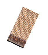 Cream Handloom Chanderi Cotton Saree With Printed Floral Motifs