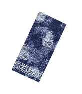 Blue Printed Jaipur Cotton Saree With Abstract Motifs-JC1525