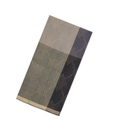 Grey & Cream Handloom Soft Silk Saree With Diamond Motifs-SO4488