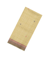 Yellow Printed Synthetic Tussar Silk Saree With Contrast Border-SY0137