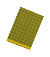 Leafy Green Woven Kadappa Cotton Saree With Checks-KN0760