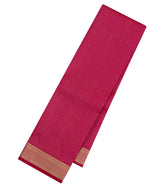 Magenta Handloom Kanchipuram Silk Saree With Dotted Stripes-KA15037-Magenta
