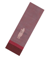 Brown Woven Chettinad Cotton Saree With Buttas-CN1896