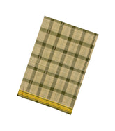 Sage Green Woven Kadappa Cotton Saree With Checks-KN0757