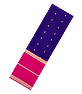Purple Woven Mysore Silk Saree With Contrast Zari Border-MS3485