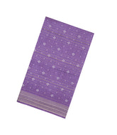 Lilac Printed Synthetic Dola Silk Saree With Zari Stripes-BL5708