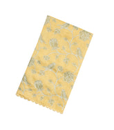 Sandal Woven Blended Linen Saree With Embroidered Bird Motifs-BL3864