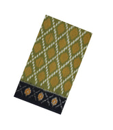 Light Green Handwoven Orissa Cotton Saree With Tie & Dye Motifs-OR0923