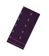 Dark Purple Handloom Soft Silk Saree With Square Buttas-SO4693