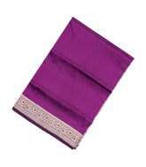Purple Handloom Banarasi Silk Saree With Meena Border-BE1611