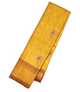 Gold Handloom Kanchipuram Tissue Silk Saree With Floral Buttas