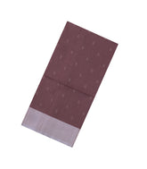 Dark Lilac Handloom Soft Silk Saree With Stripes & Contrast Border-SO4614