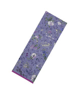Mauve Printed Crepe Silk Saree With Floral Motifs-PS0889
