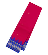 Hot Pink Handloom Korvai Kanchipuram Silk Saree With Buttas-KA15198