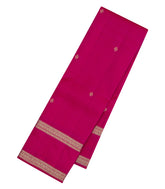 Hot Pink Woven Pure Silk Saree With Zari Buttas-KA15626
