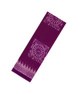 Magenta Printed Synthetic Makka Silk Saree With Tribal Motifs-BL5324