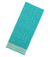 Turquoise Woven Mysore Silk Saree With Floral Motifs-MS3523